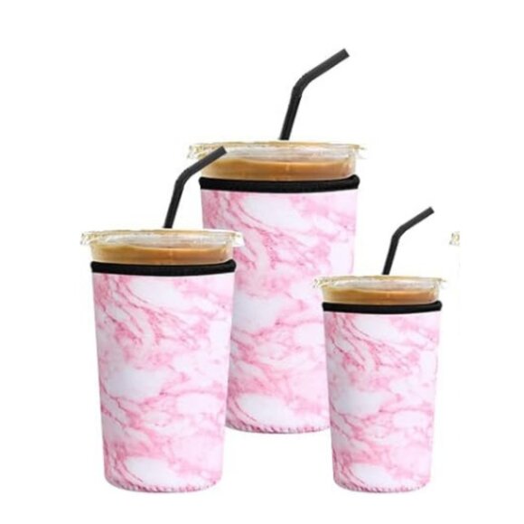 Reusable Iced Coffee Sleeves Neoprene Insulator Cup Sleeve for Cold Drinks - Picture 1 of 1